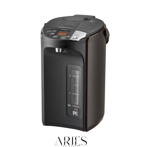 【WEB限定】タイガー魔法瓶(TIGER) 電気ポット 蒸気レス 節電VE保温 安全構造 とく子さん 3.0L ブラウン PIS-N300T