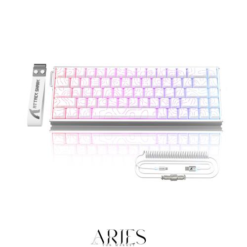 ATTACK SHARK X68MAX HE ラピッドトリガー キーボード フルアルミCNC 高性能 ゲーミングキーボード 8000HzポーリングRT0.005mm調整可能ア