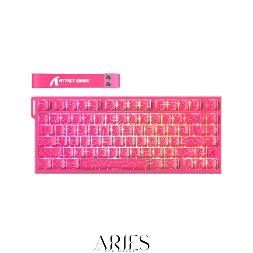 ATTACK SHARK R82HE 有線ゲーミングキーボード：真8Kポーリングレート/0.005mm超高精度RT対応/磁軸＆混合軸自由交換/75%コンパクトレイア