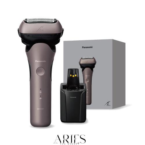 パナソニック メンズ シェーバー ラムダッシュ 3枚刃 電動 髭剃り 全自動洗浄充電器/ACアダプター充電 密着3Dヘッド ES-L381W-N ブラウン