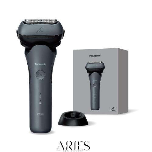 パナソニック メンズ シェーバー ラムダッシュ 3枚刃 電動 髭剃り ACアダプター充電/充電スタンド 密着3Dヘッド ES-L361W-A ティールブル