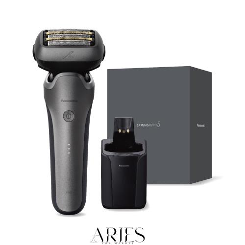 パナソニック メンズ シェーバー ラムダッシュ PRO 5枚刃 電動 髭剃り ラムダッシュAI？ 全自動洗浄充電器 ES-L571U-S チタンシルバー