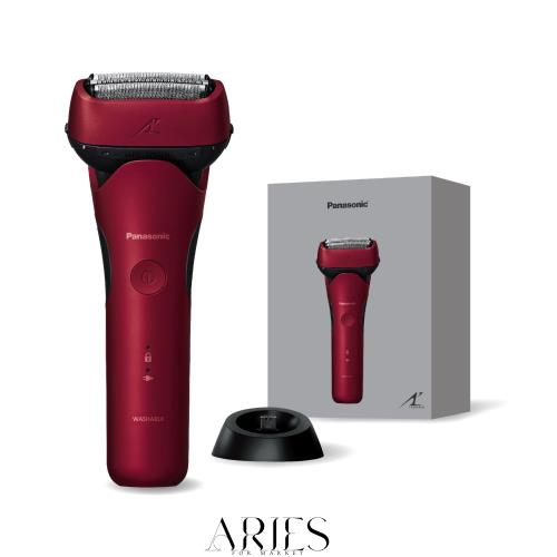 パナソニック メンズ シェーバー ラムダッシュ 3枚刃 電動 髭剃り ACアダプター充電/充電スタンド 密着スイングヘッド ES-L341D-R レッド