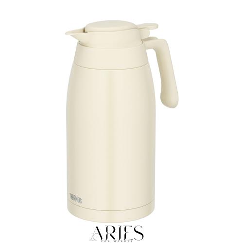 【食洗機対応モデル】 サーモス ステンレスポット 2.0L アイボリー 保温ポット 卓上ポット 保温保冷 広口設計 TTG-2000 IV