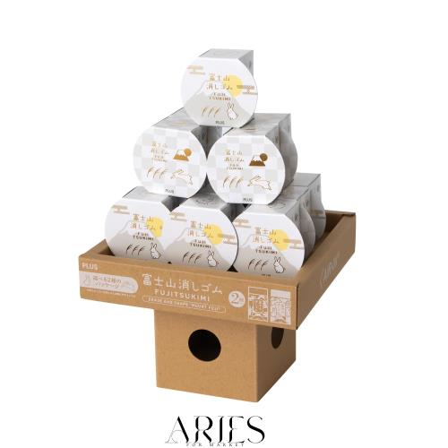 プラス 消しゴム エアイン 富士山消しゴム ＜限定＞ 富士月見 月富士/夜富士 28個 ER-100AIF-2P 36-646×14