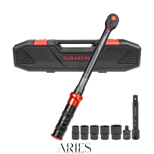 DURAXION 1/2インチ トルクレンチ セット 8点組 レッド トルクレンチ 車 プレセット型 差込角12.7 mm 20-220N.m タイヤ交換 バイク用 自 12,387円