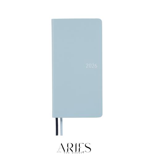 ほぼ日手帳 2026 weeks ファインクラシック/スノーブルー 4月始まり 週間手帳 週間レフト スリム縦長