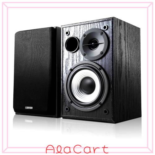 Edifier R980T アクティブ ブックシェルフ スピーカー システム, 2RCA 入力 24 RMS AUX接続 ケーブル付き，2.0 アンプ内蔵 -0.5インチ・