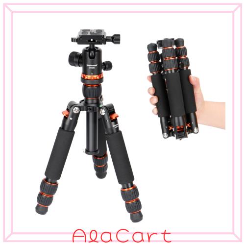 Koolehaoda ミニ三脚 カメラ用 卓上三脚 アルミニウム製 高さ63.5CM デスクトップ三脚 自由雲台付き DSLR カメラ ビデオカメラ用 耐荷重1