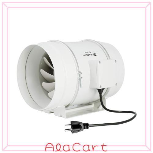 Hon＆Guan ダクトファン 200mm 強力 省エネ 静音 ダクト用換気扇 塗装