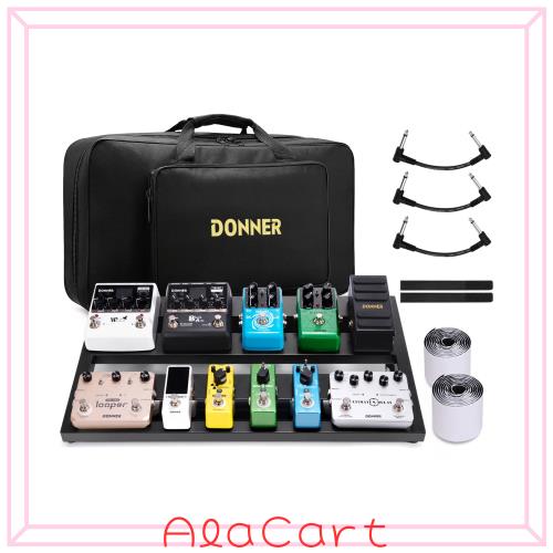 Donner ペダルゲーム盤 ギターエフェクターケース 軽さ 御徒面子＆面ジッパー付き添い人 (500x290MM)