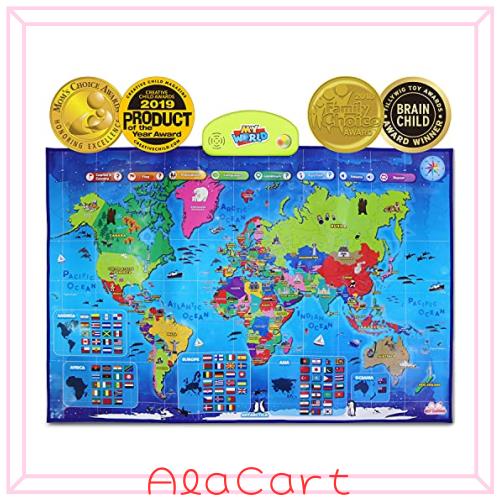 最高の学習i-Poster My Worldインタラクティブマップ - 子供のための教育的なおもちゃ