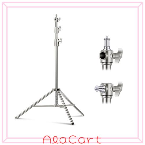 NEEWER ライトスタンド 39-102”/99-260cm 耐荷重 調整可能 1/4”3/8”汎用アダプター付き スタジオソフトボックス、モノライトおよびその他