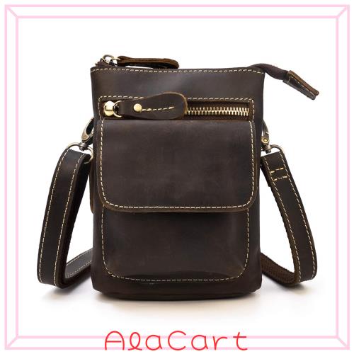 [Luufan] ウエストポーチ ベルトポーチ メンズ ヒップバッグ ショルダーバッグ 本革 3Way 小型 レザー 男女兼用 ポーチ ウエストバッグ