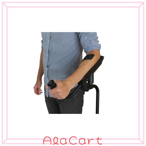 KMINA PRO - 前腕松葉杖、クラッチ杖 (1ユニット、左松葉杖), 松葉杖 男性用、松葉杖 女性用 介護、アルミの松葉杖大人用、まつばづえの通販は 17,334円