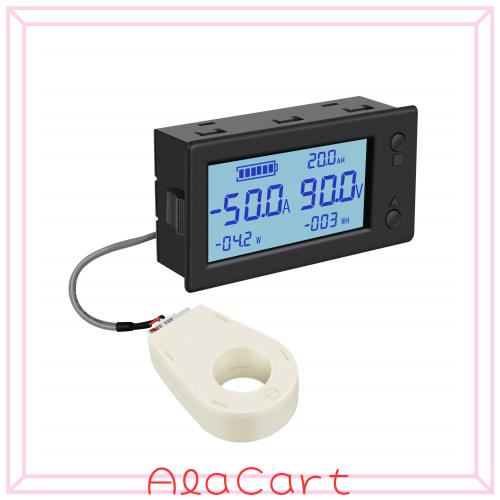 DROK DC 0-300V 200A STN LCDディスプレイ デジタルマルチメータ 電圧 アンペア 電力エネルギー 電流計電圧計 AHモニターパネル ホールセ