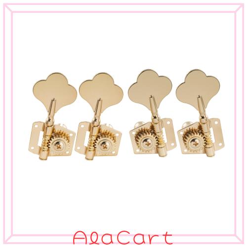 Musiclily Pro L2 + R2 ベースペグ 4弦エレキベース用、ゴールド