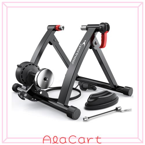 Sportneer ローラー台 自転車トレーナ 自転車トレーニング 固定式 自転車ローラー 6段階負荷調整 マグネット式 26〜28インチに対応 サイ