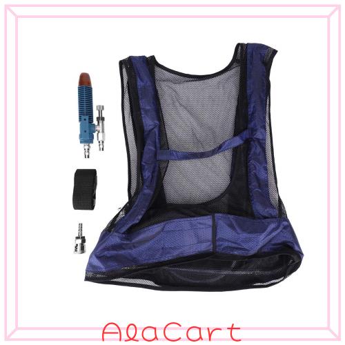 Garosa 冷却ベスト クールベスト 熱中症対策 溶接作業 作業服 コンプレッサーに接続だけ 冷却器 クーラー服 暑さ対策 高温環境 溶接 掘削