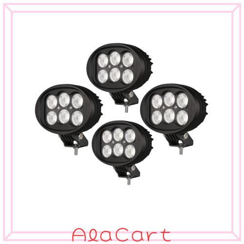 トラクター 作業灯 広角 60W LEDフォグランプ 作業照明 ブラケット DTコネクタキット付き LEDサブライト IP68防水 12V 24V兼用 角度調整