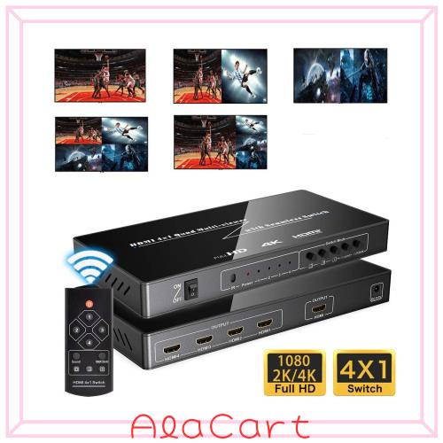 マルチビューワー HDMI画面分割器 4K対応 HDMI1.4・4K＠30HZ 6種の分割モード 画面チャンネルと音声チャンネルは分けて出力 日本語取扱説