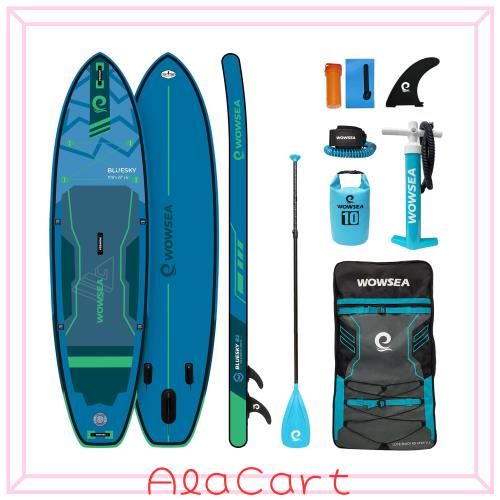 WOWSEA Bluesky B2 SUP サップ インフレータブル スタンドアップパドルボード カヤックシート付き 積載重量130-150kg 安定性 滑り止め ヨ