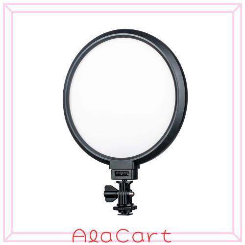 VILTROX ビデオライト 8インチ円形 VL-300T 超薄型 撮影用ライト輝度と色温度調整可 3300K〜5600K CRI95+ 定常光ライト 一眼レフカメラ/DV