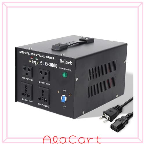 3000W 変圧器 トランス ac 100v/110v to 220v-240v 230v/220v to 110v/100v オートステップアップトランス ステップダウン トランス step