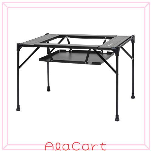 KingCamp アウトドア テーブル 折りたたみ キャンプ テーブル アルミ コンロ対応 バーベキュー キッチン 収納バック付き