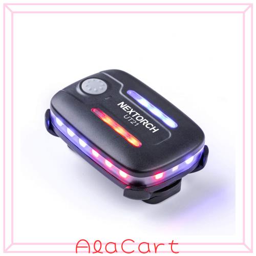 NEXTORCH LED非常信号灯 ストロボ 警告灯 ライト付き USB充電式 フラッシュ 交通誘導 安全 クリップ ランプ アウトドア レスキュー/警察 の通販は
