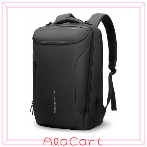 [マークライデン] バックパック 防水ビジネスリュック メンズ用 30L大容量 盗難防止ラップトップバッグ17インチパソコン対応 黒