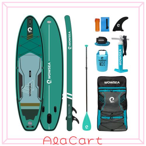 WOWSEA Trophy T2 サップ インフレータブル スタンドアップパドルボード 10.6’(320cm)×32”(80cm)×6”(15cm) 安定性 SUPボード ヨガ 釣り