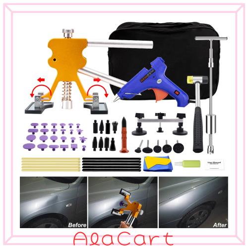 デントリペアツール BlueFire 凹み直し 車 へこみ直し修理キット デントリフター バキュームリフター 引っ張り工具 グルーガン 凹み吸盤 の通販は