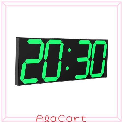 CHKOSDAデジタルLED時計 壁掛け 18インチ大型目覚まし時計 リモコンカウントアップ/カウントダウンタイマー時計 自動調光器 ビッグカレン