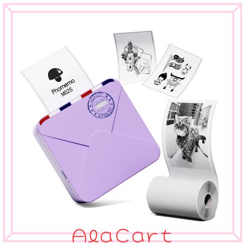 Phomemo M02S モバイルプリンター 300DPI サーマルプリンター スマホ対応 ミニぷりんたー ラベルライター フォトプリンタ ポータブル型