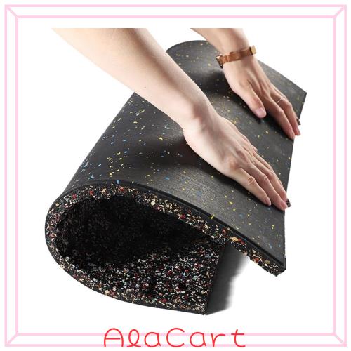 uyoyous ゴムマット 50cm×50cm×25mm 4枚セット 極厚 トレーニング ジョイントマット ラバートレーニングマット エクササイズマット カ