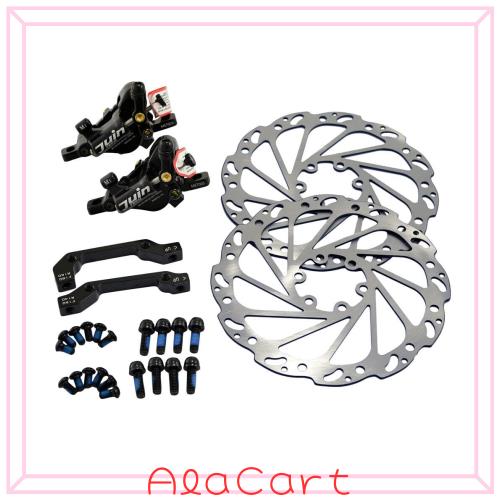 その他のスポーツ JUIN TECH M1 Hydraulic MTB E-Bike Disc Brake Set 160mm with Rotor, Front and Rear, Black, JT1948