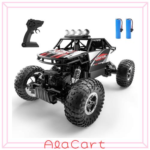 DEERC ラジコンカー こども向け オフロード ラジコン 4WD 四輪駆動 RCカー 1/16 操作時間90分 2.4GHz リモコンカー 防振 おもちゃ 誕生日