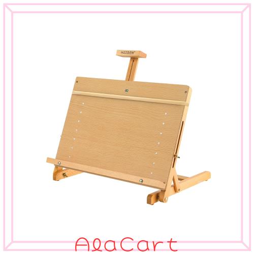 MEEDEN 卓上イーゼル ブナ木製 折りたたみ式 高さ調節 角度調節 携帯便利 最大58cmのキャンバスを収容でき デスクイーゼル スケッチ板 製の通販は