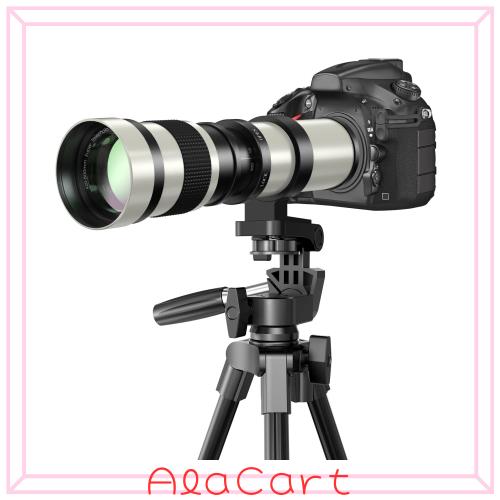 Lightdow 望遠レンズ420-800mm f/8.3 マニュアルズーム スーパー望遠レンズ + Tマウントリング for Sony Alpha A9 A7S A7R A7S A7 II A60