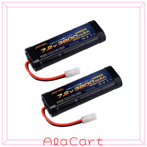 Nastima ラジコンバッテリー 7.2V 3800mAh 2個セット タミヤラジコン対応ニッケル水素バッテリー 京商・ヨコモ対応 NiMHバッテリー 1/8 1