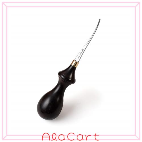 WUTA へり落とし プロ仕様のレザーエッジベベル 0.35mm 1個 DC53 高炭素鋼 レザークラフト 革工具 黒檀ハンドル ヘリ落とし レザークラフ