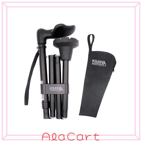 KMINA - 折りたたみ杖 (右手、エルゴノミックハンドル)、男性用ステッキ、杖 女性用、男性用ステッキ、ウォーキングスティック 高齢者、 6,975円