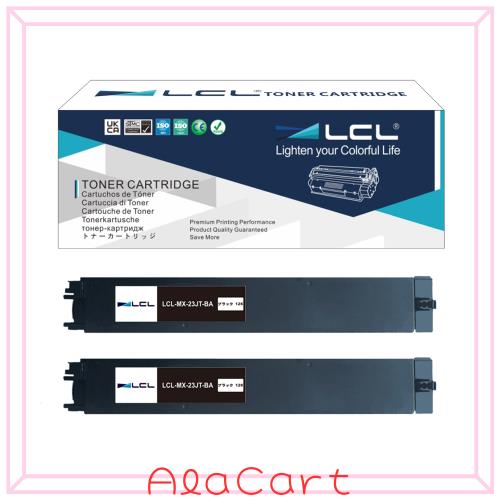 LCL Sharp用 シャープ用 MX-23 MX-23JT MX-23JTBA MX-23JT-BA (2パック ブラック) 互換トナーカートリッジ 対応機種：MX-2310F/MX-2311FN