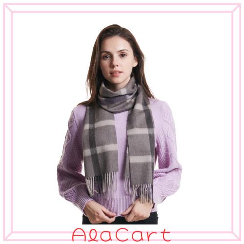 [EURKEA] マフラー ストール レディース カシミヤ カシミア 100% バレンタインデー ホワイトデー ギフト プレゼント チェック柄 KASHIMIA