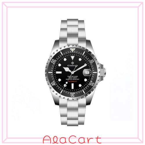 ENRIVA ダイバーズウォッチ 逆回転防止ベゼル（セラミック）自動巻き 腕時計 日付表示 1000メートル専門防水 NH35 スポーツ ダイバースタ