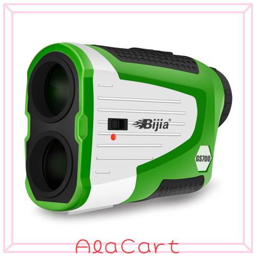 BIJIA ゴルフ距離計 ゴルレーザー距離計 距離測定器 光学6倍望遠 最大650メートル IP65b防水 USB充電 スロープ補正 旗竿ロックスロープ開