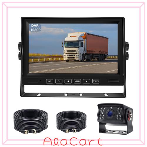 Tonowu 録画機能付き バックカメラモニターセット AHDバックカメラ 7インチIPSバックモニター 2分割表示対応 赤外線暗視機能 12V~36Vまでの通販は 11,207円