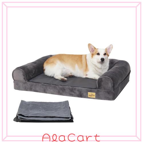 BingoPaw 犬用クッションベッド 犬ソファーベッド 老犬介護 床ずれ防止 大型犬/中型犬/小型犬/柴犬 洗える ふかふか 丈夫 防水 bingopaw 犬用ベッド クッション 洗える ペットソファーベッド