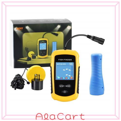 LUCKYLAKER 氷釣り カヤック 釣り ポータブル 魚群探知機 ワカサギ 海 ボート 魚探 フィッシング 携帯 小型 SUPフィッシング バス釣り